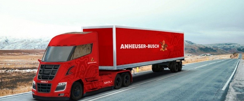 Пивной гигант Anheuser-Busch заказал 800 водородных грузовиков One у Nikola Motors
