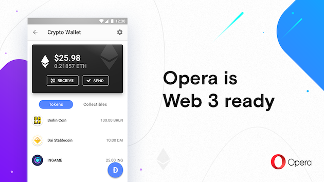Opera представила новый блокчейн-браузер