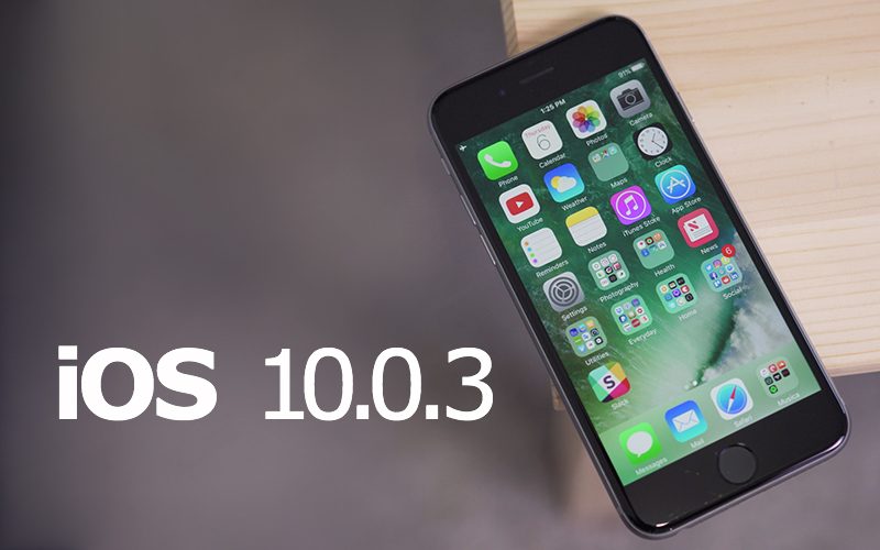Apple выпустила iOS 10.0.3 — обновление прошивки для iPhone 7