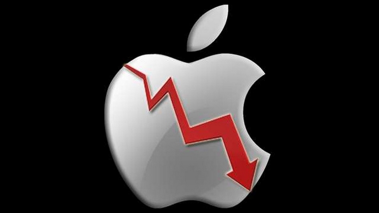 Apple признала, что спрос на iPhone снизился, из-за этого на 10% упала цена акций компании