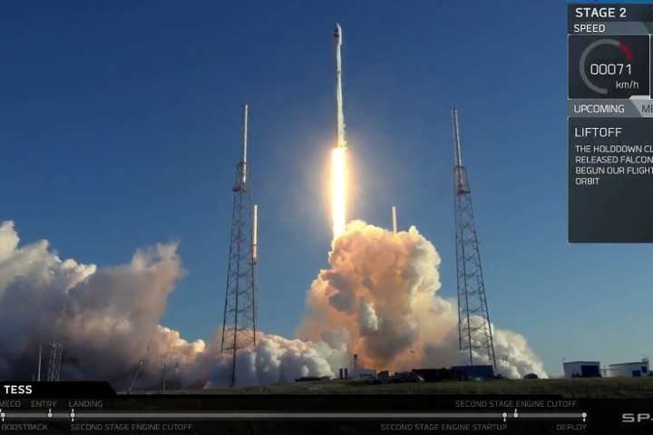 SpaceX вывела на орбиту телескоп TESS, миссией которого станет поиск похожих на Землю планет