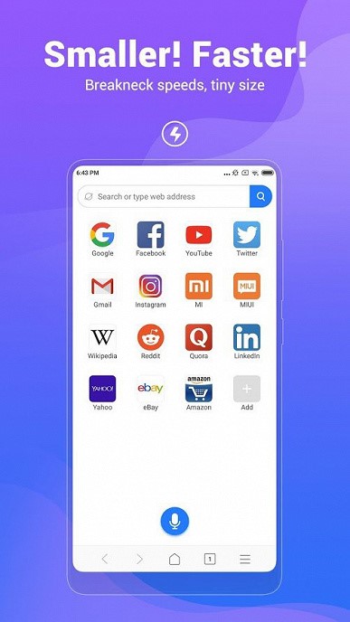 Xiaomi представила новый легкий браузер Mint