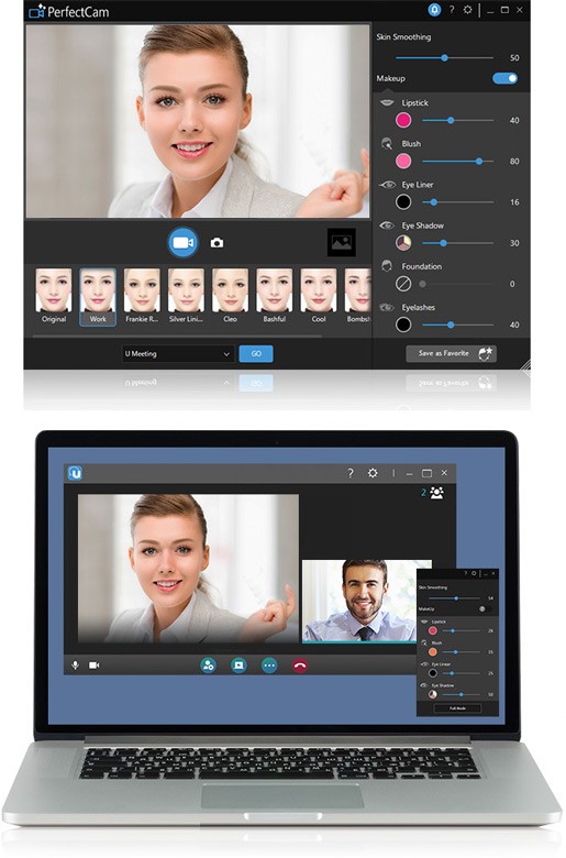 CyberLink PerfectCam — сервис, который накладывает макияж на лицо во время видеовызова