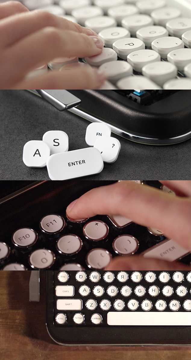 Penna — беспроводная Bluetooth-клавиатура, с ретро дизайном