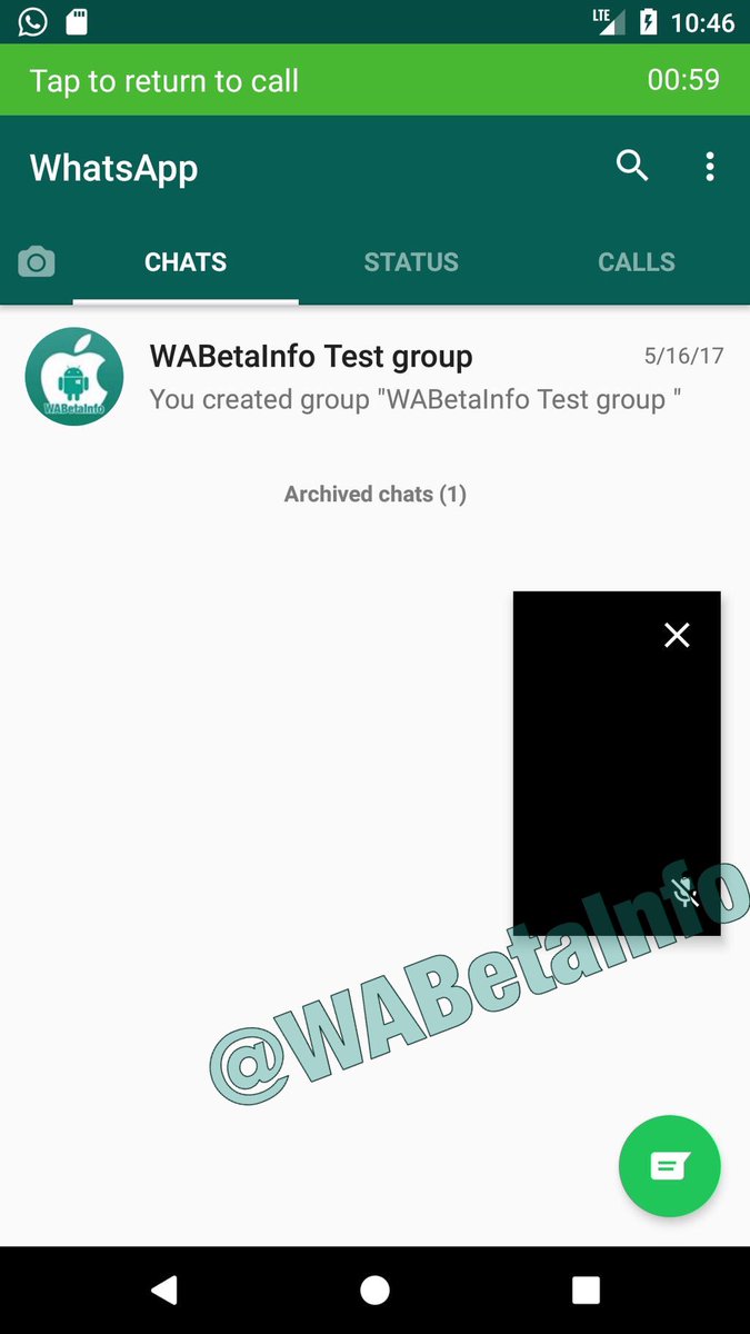 WhatsApp тестирует новую функцию, с помощью которой можно продолжать видео-вызов в маленьком окне, при этом обмениваться сообщениями в другом чате
