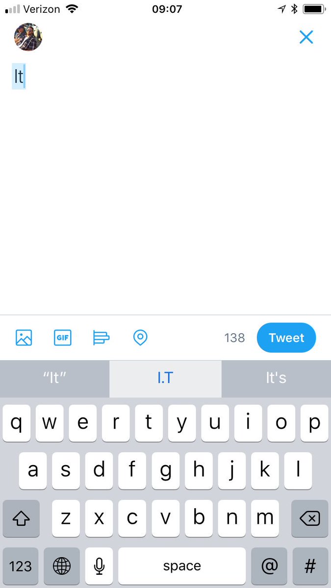 Автокоррекция iOS 11 исправляет слова it и is на I.T и I.S