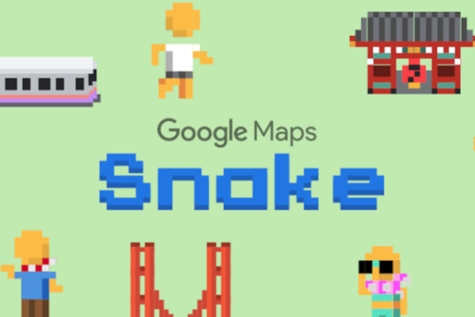 К 1 апреля компания Google добавила в приложение Карты мини-игру «змейка»