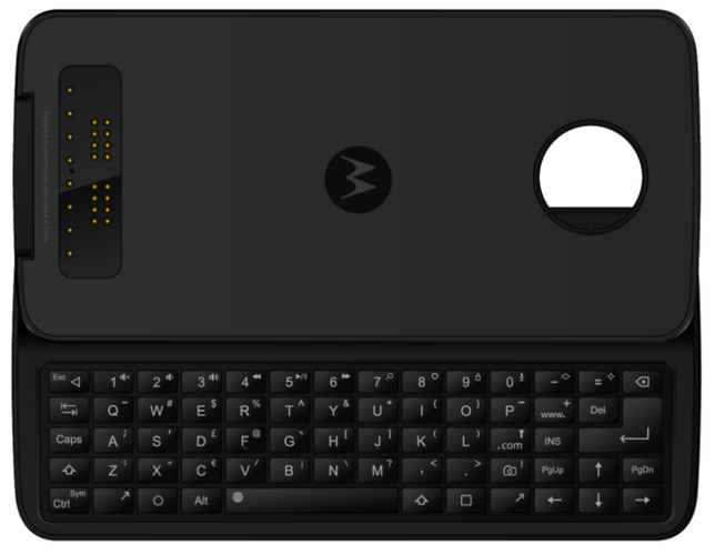 Для Moto Z скоро будет представлен модуль Moto Mod с QWERTY-клавиатурой