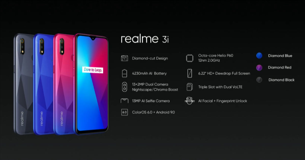 Представлен бюджетный смартфон Realme 3i