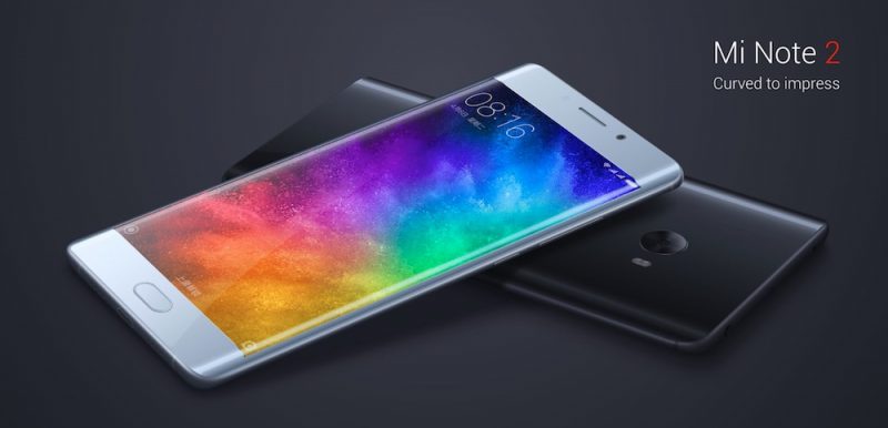 Xiaomi Mi Note 2 теперь официально со Snapdragon 821 и изогнутым OLED-дисплеем