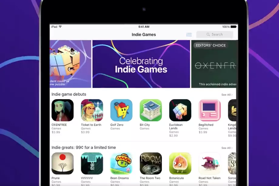 В App Store появился новый раздел для инди-игр