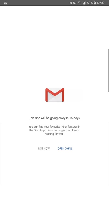 Почтовый сервис Google Inbox прекратит работать 2 апреля