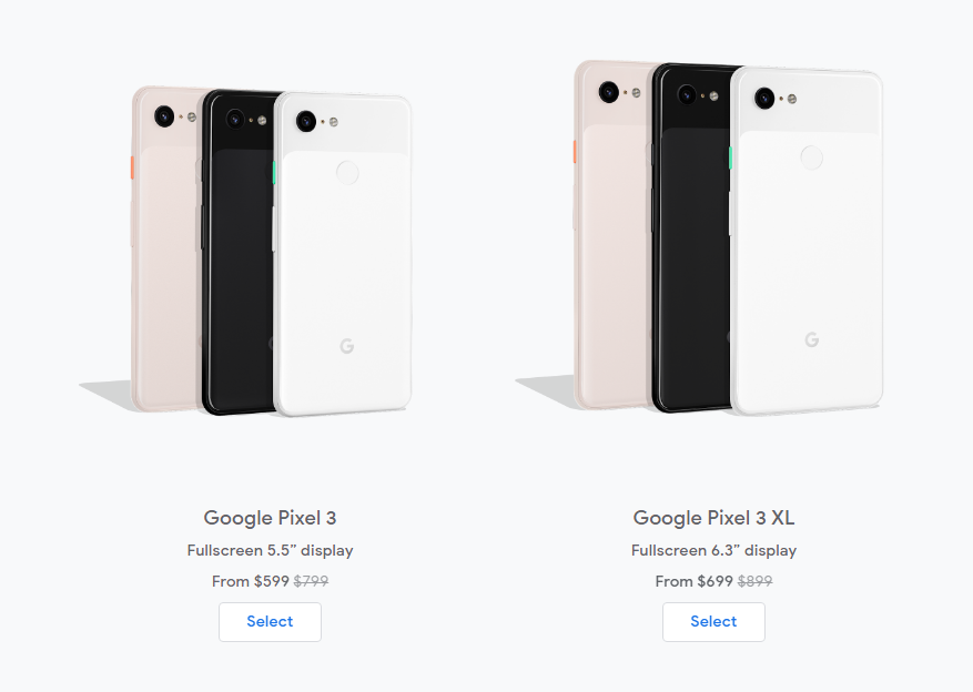 Google Pixel 3 и Pixel 3 XL значительно подешевели, но ненадолго