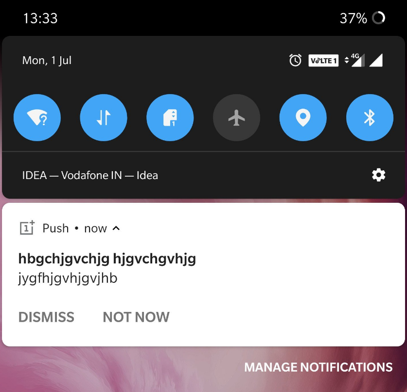 Пользователи OnePlus 7 Pro по всему миру получили странные уведомления с набором символов