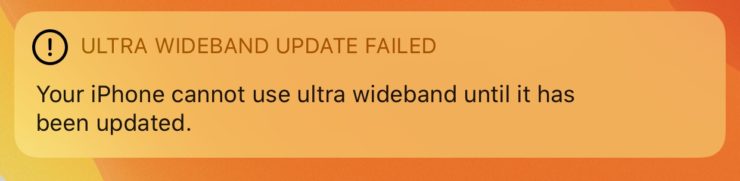 Пользователи iPhone 11 жалуются на ошибку Ultra Wideband Update Failed