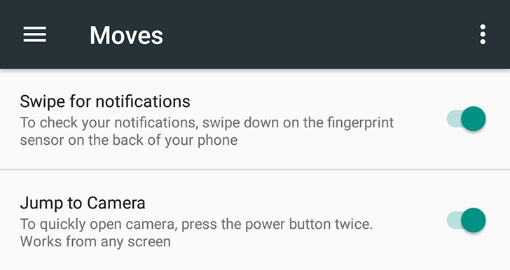 В ОС Android 7.1.2 для Nexus 5X и 6P добавлен свайп по сканеру отпечатков пальцев для быстрого открытия уведодмлений