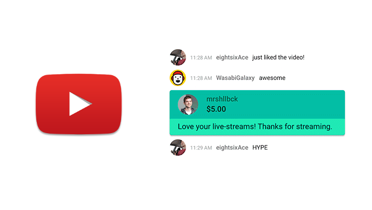 YouTube запускает “Super Chat” — возможность для пользователей за плату выделить свой комментарий и закрепить его в верхней части списка