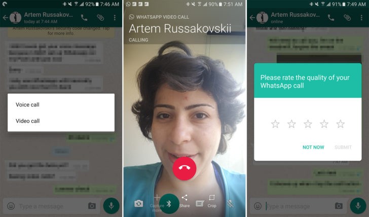 WhatsApp на Android — скоро станут доступны видеозвонки