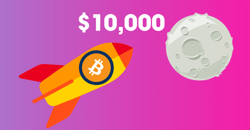 Стоимость Bitcoin превысила отметку $10 000