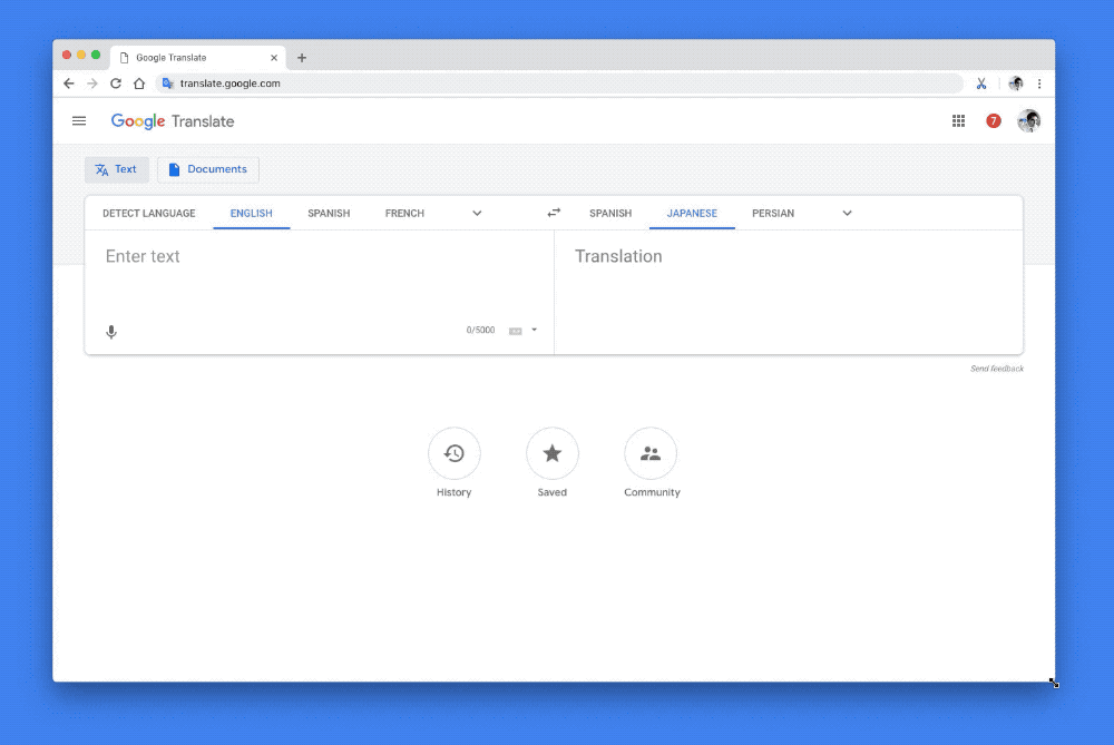 Веб-версия Google Translat получила обновление в стиле Material Design 2.0
