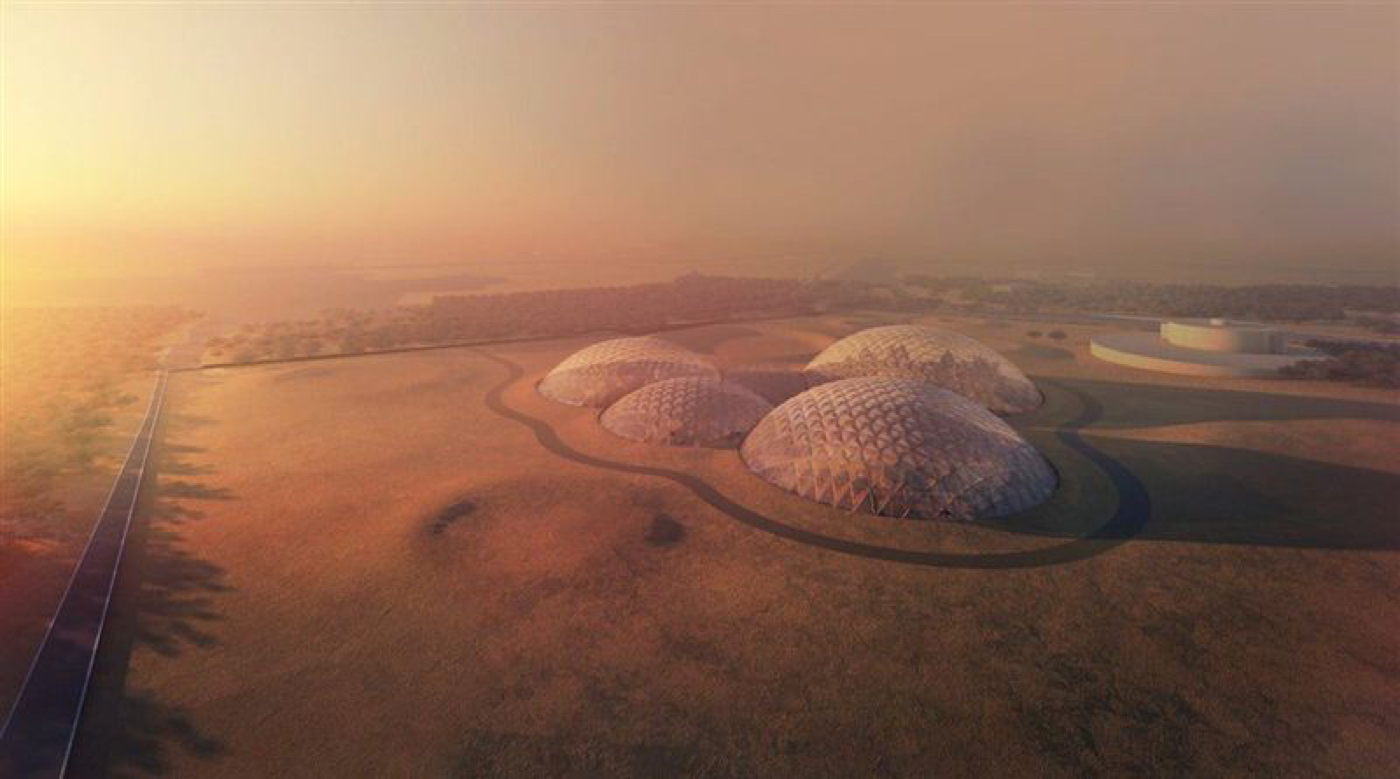 В пустыне Дубая строится модель марсианского города