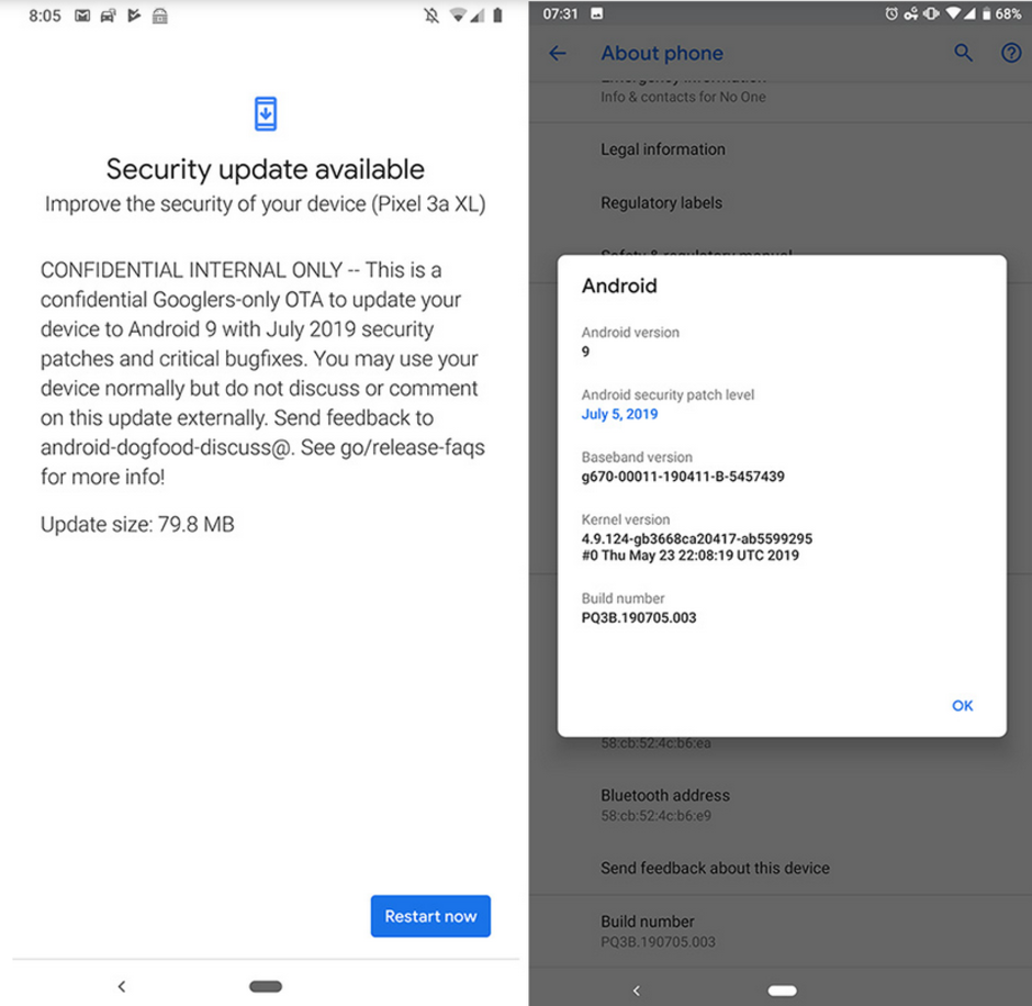Google по ошибке выпустила патчи безопасности Android за июль на 10 дней раньше