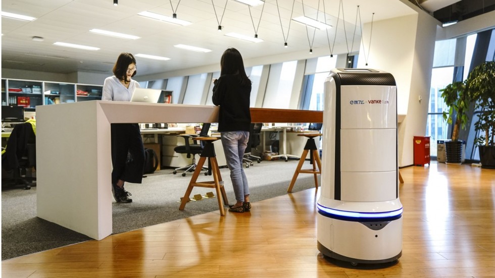 В Китае еду в офисных зданиях сотрудникам будут доставлять роботы