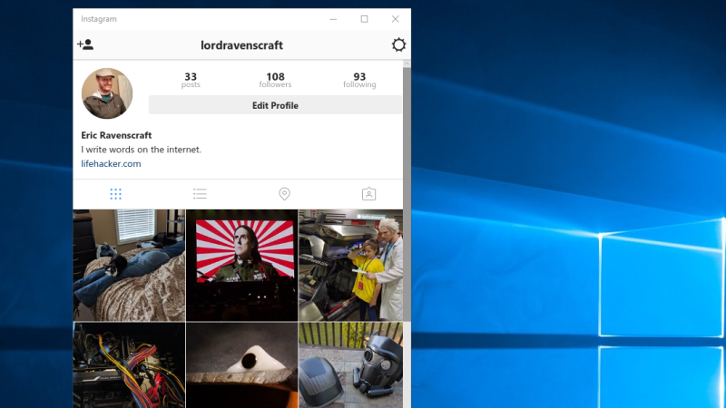Выходит приложение Instagram для ПК и планшетов на базе ОС Windows 10
