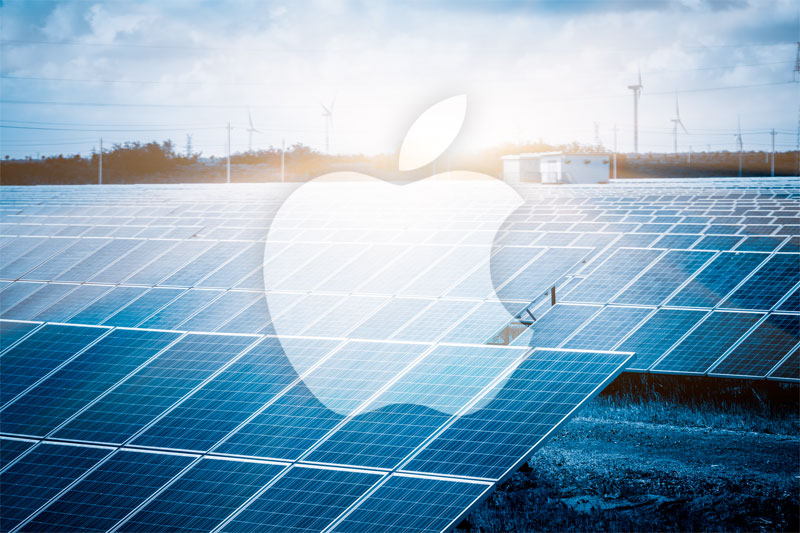 Apple полностью перешла на возобновляемые источники энергии
