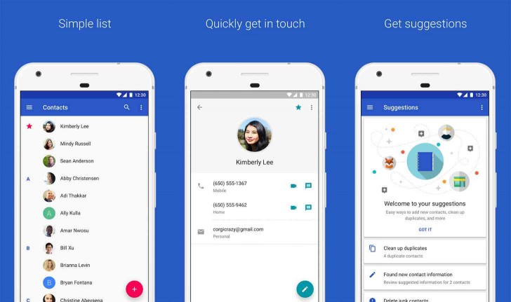 Теперь приложение Google Contacts можно установить на любой Android-смартфон с версией ОС 5.0 или новее