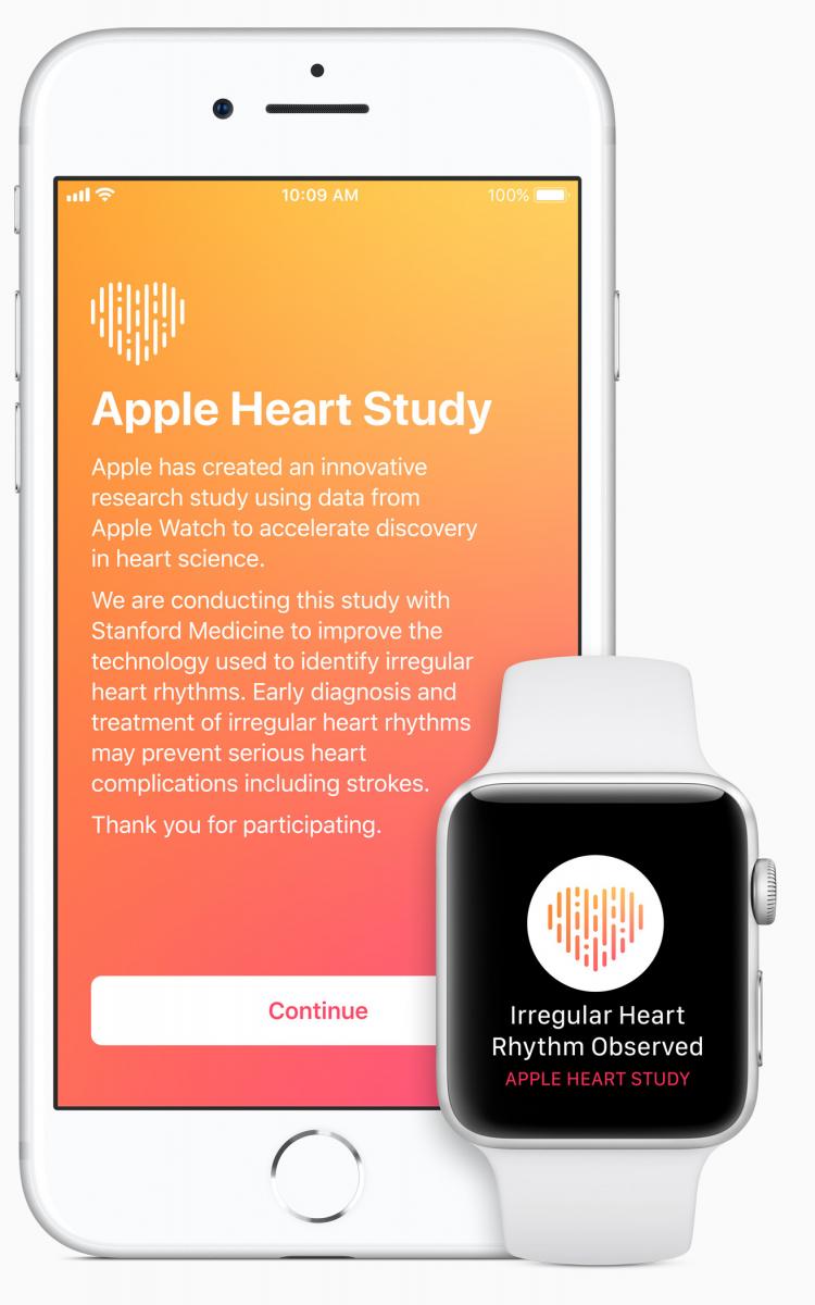 Apple запускает новый исследовательский проект под названием Apple Heart Study