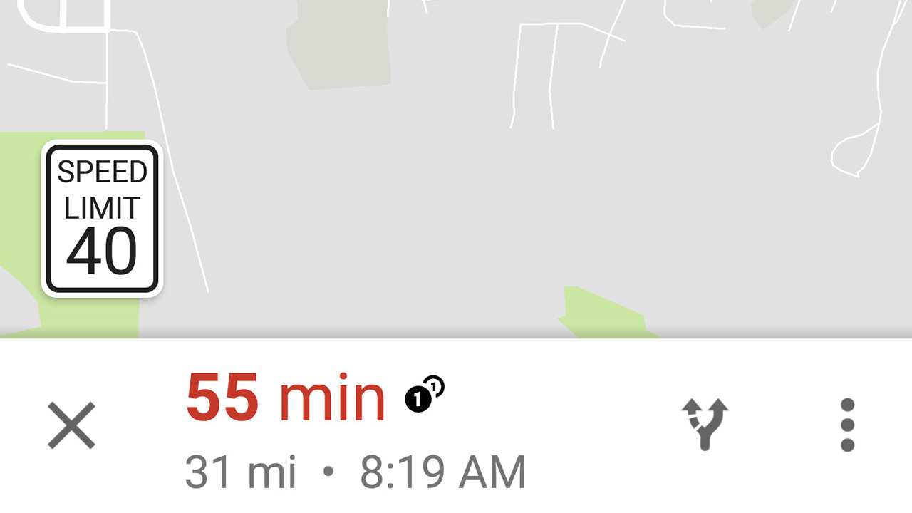 Карты Google теперь показывают ограничение скорости