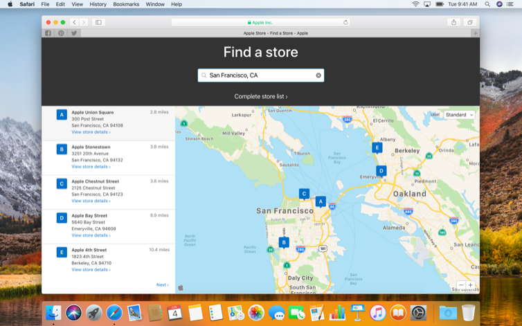 Теперь карты Apple Maps можно встраивать в сайты