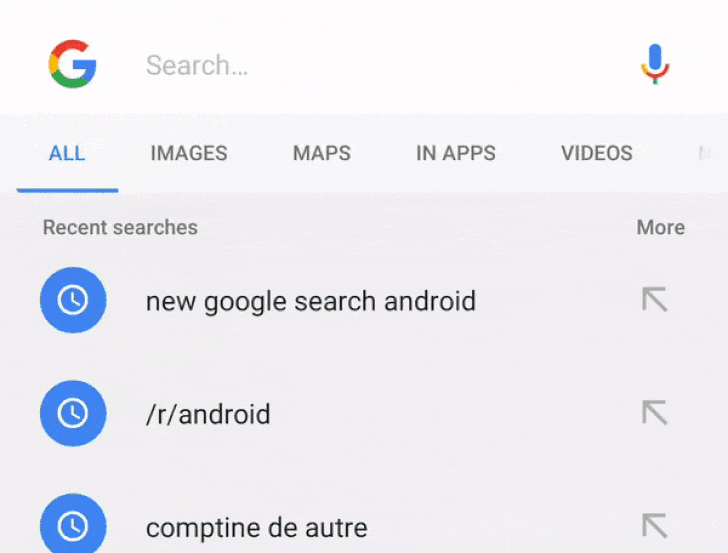 Google тестирует новый интерфейс поисковика для Android