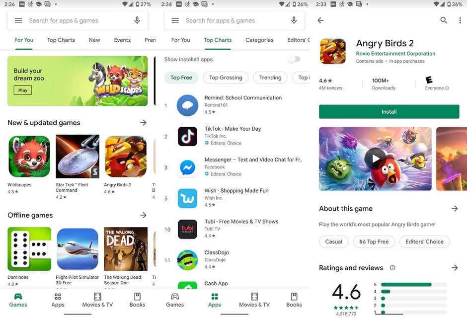 Магазин приложений Google Play получил новый дизайн