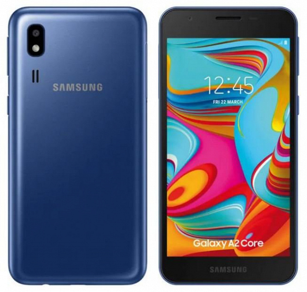 Представлен бюджетный смартфон Samsung Galaxy A2 Core