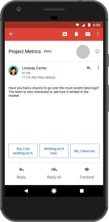 Google добавляет функцию «Умный ответ» для Gmail на Android и iOS