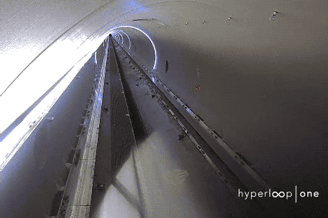 Пассажирская капсула Hyperloop One впервые достигла скорости 309 км/ч