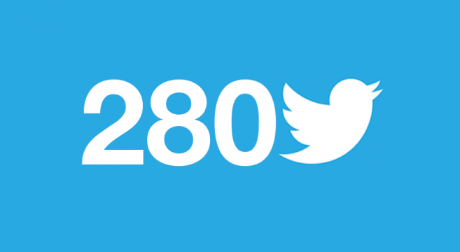 Длина сообщения в Twitter увеличена до 280 символов