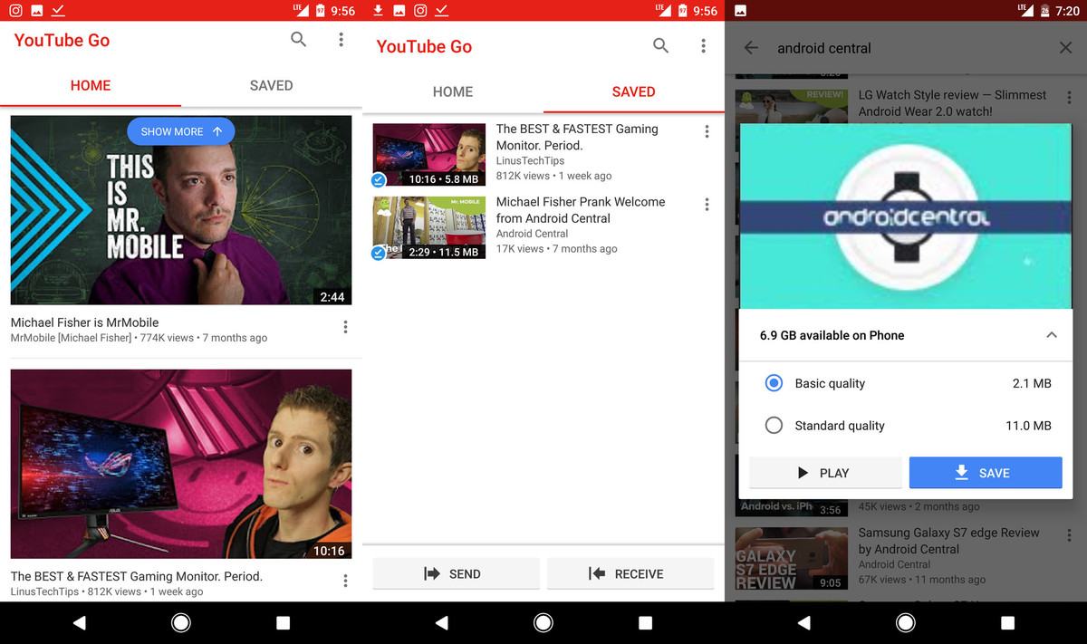 Приложение YouTube Go позволит сохранять видеоролики и просматривать их без подключения к Интернету